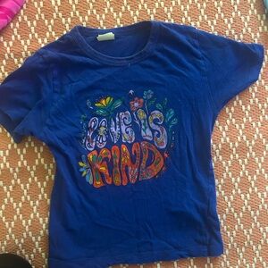 Urban Outfitters “Love is Kind” Royal Blue Baby Tee